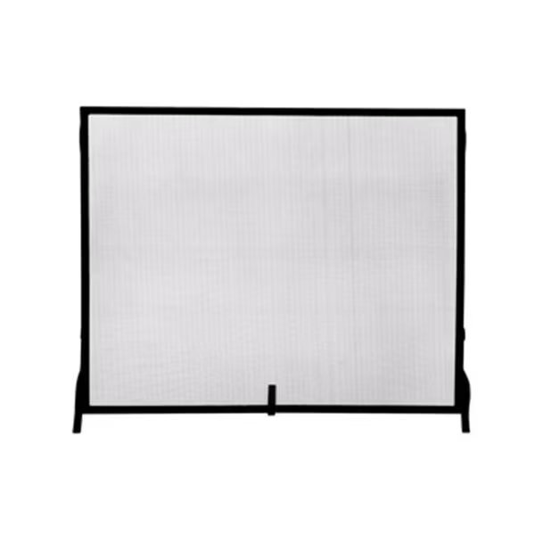 Uniflame S-1127 SINGLE PANEL BLACK WROUGHT IRON SPARKGUARD - MEDIUM, Uniflame, Mfr#: S-1127